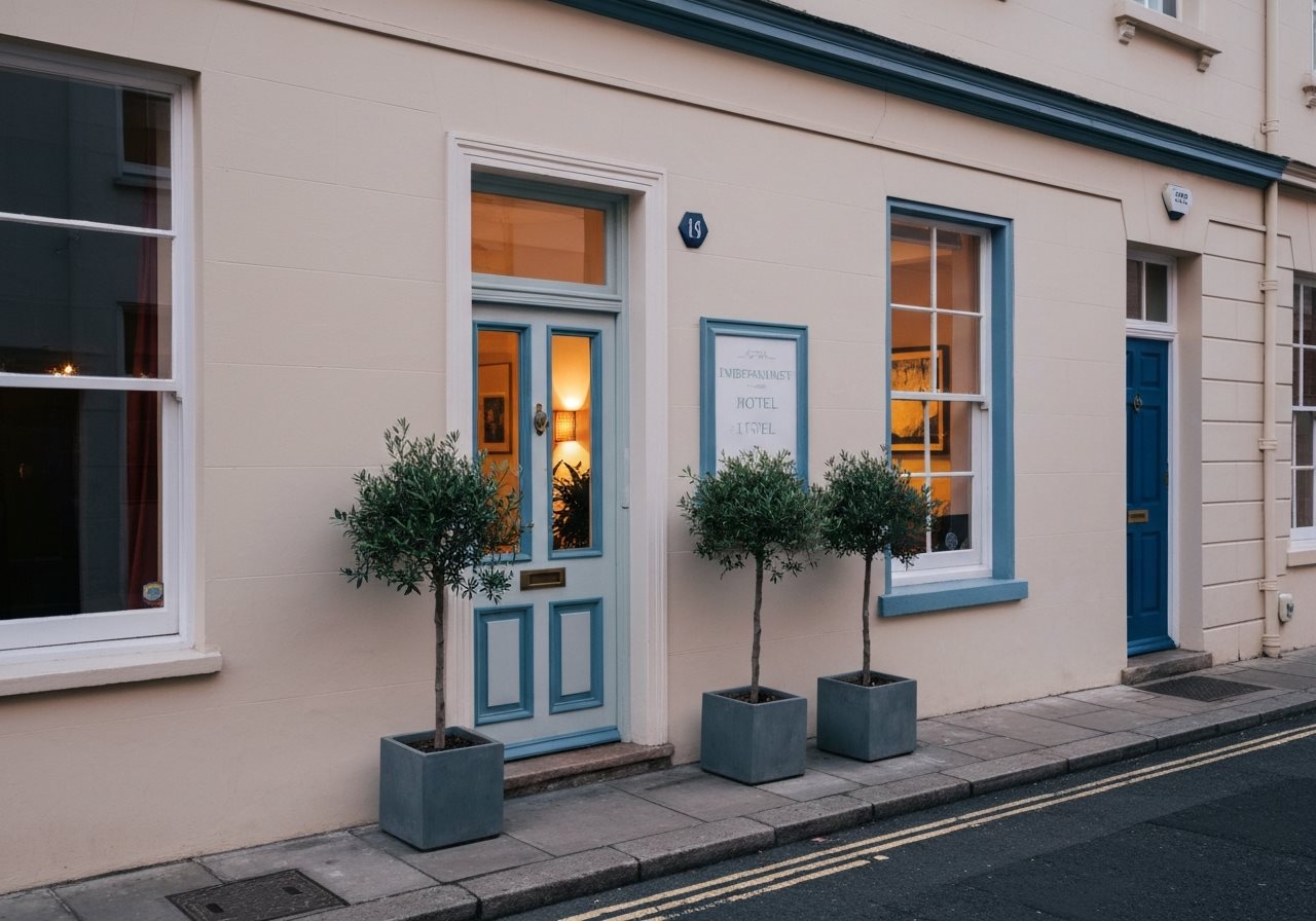 Boutique hotel exterior