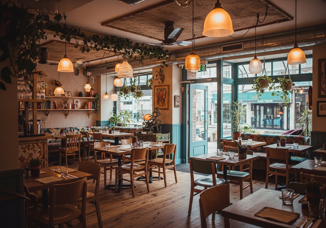 Example local restaurant interior used as listing preview